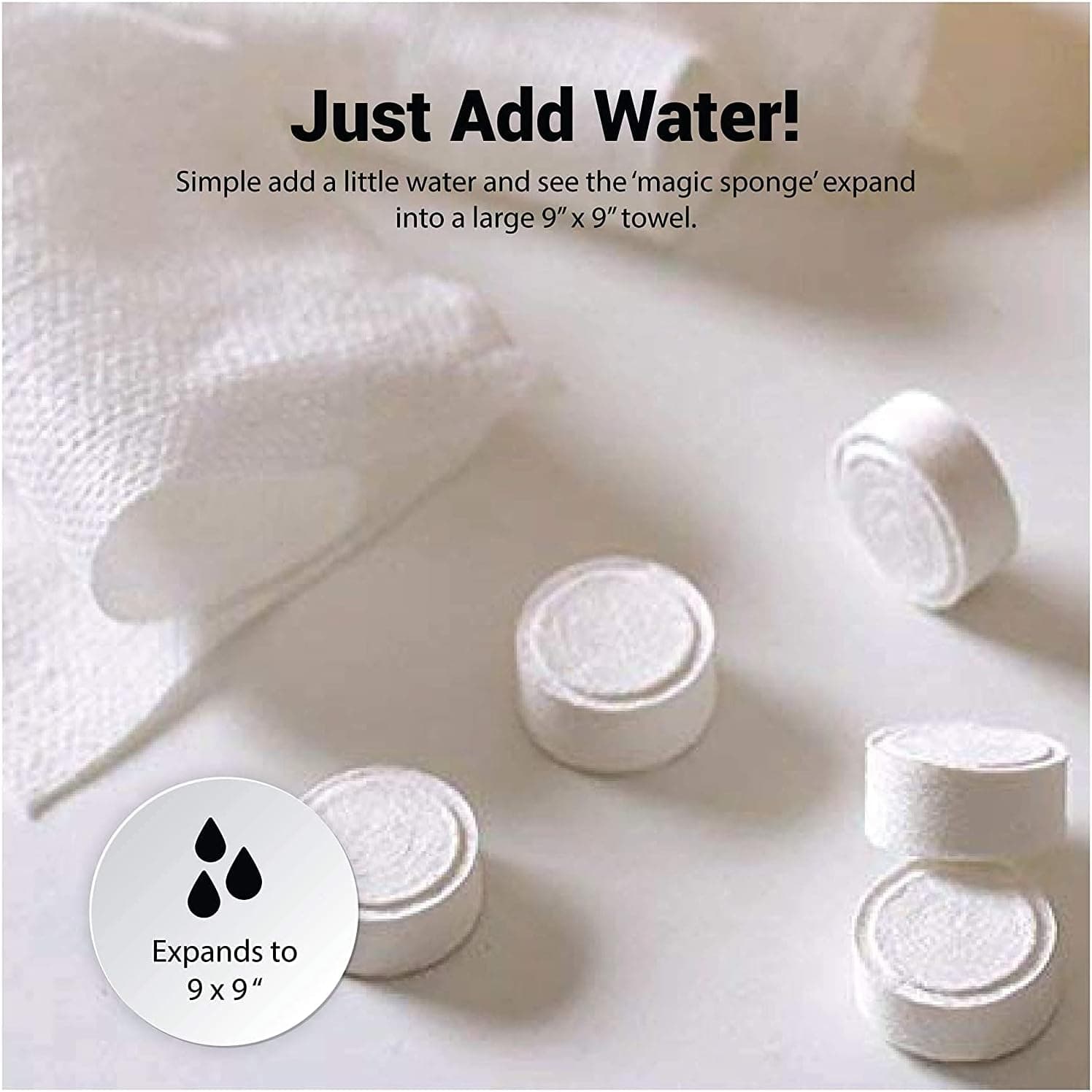 حوله فشرده مسافرتی 100% پنبه 100 عددی Compressed Disposable Magic Towel — تصویر ۴