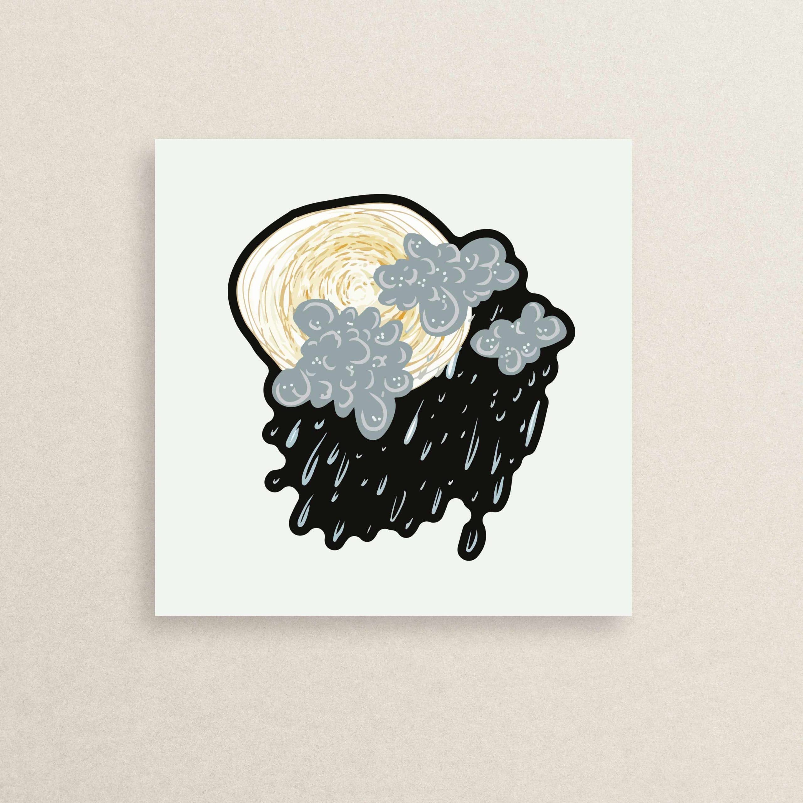 استیکر پاییزی بارانی 02 | Fall rainy sticker 02