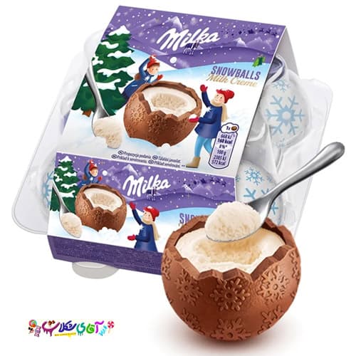 بستنی زمستونی میلکا اسنو بال Milka SnowBalls