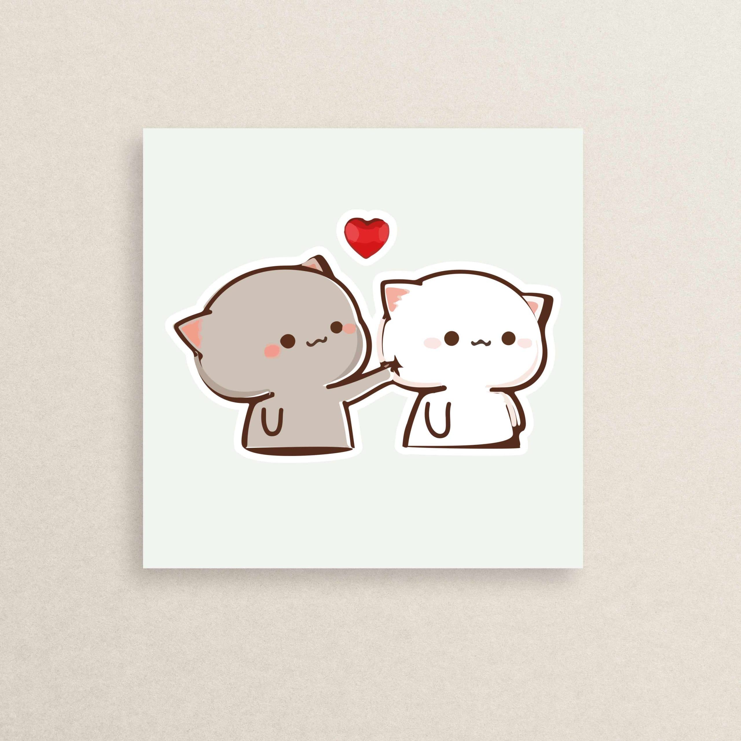 استیکر عاشقانه – خرس های فانتزی 61 | love – Fancy bear sticker 61