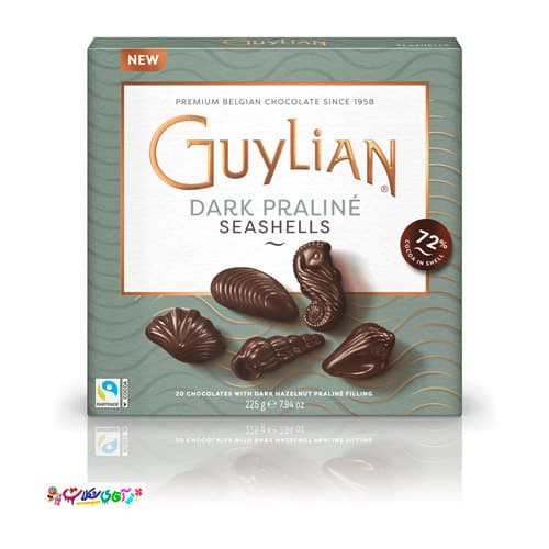 شکلات کادویی صدفی شکلات تلخ گولیان guylian