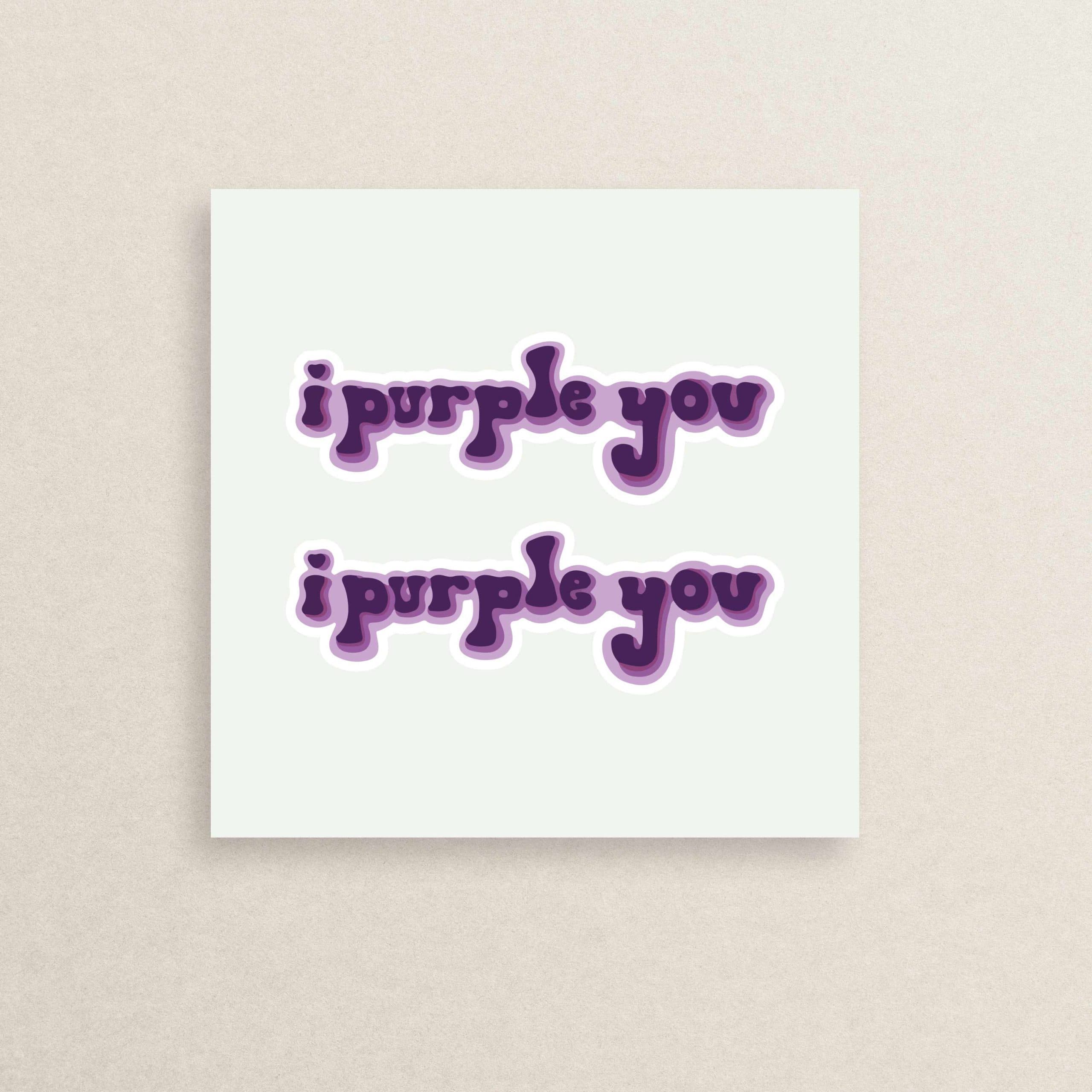 استیکر بی تی اس 34 | BTS I purple you sticker 34