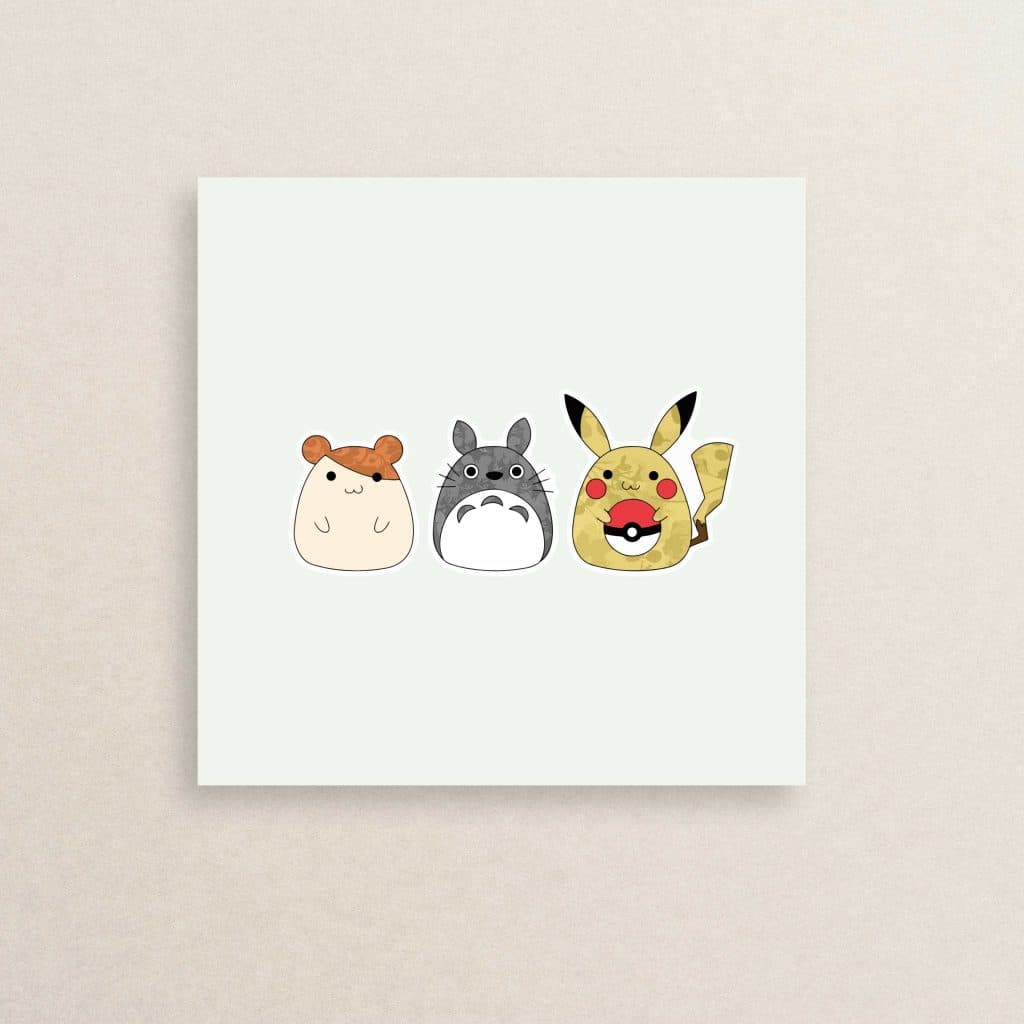 استیکر انیمه همسایه من توتورو 08 | My Neighbor Totoro sticker 08 — تصویر ۳
