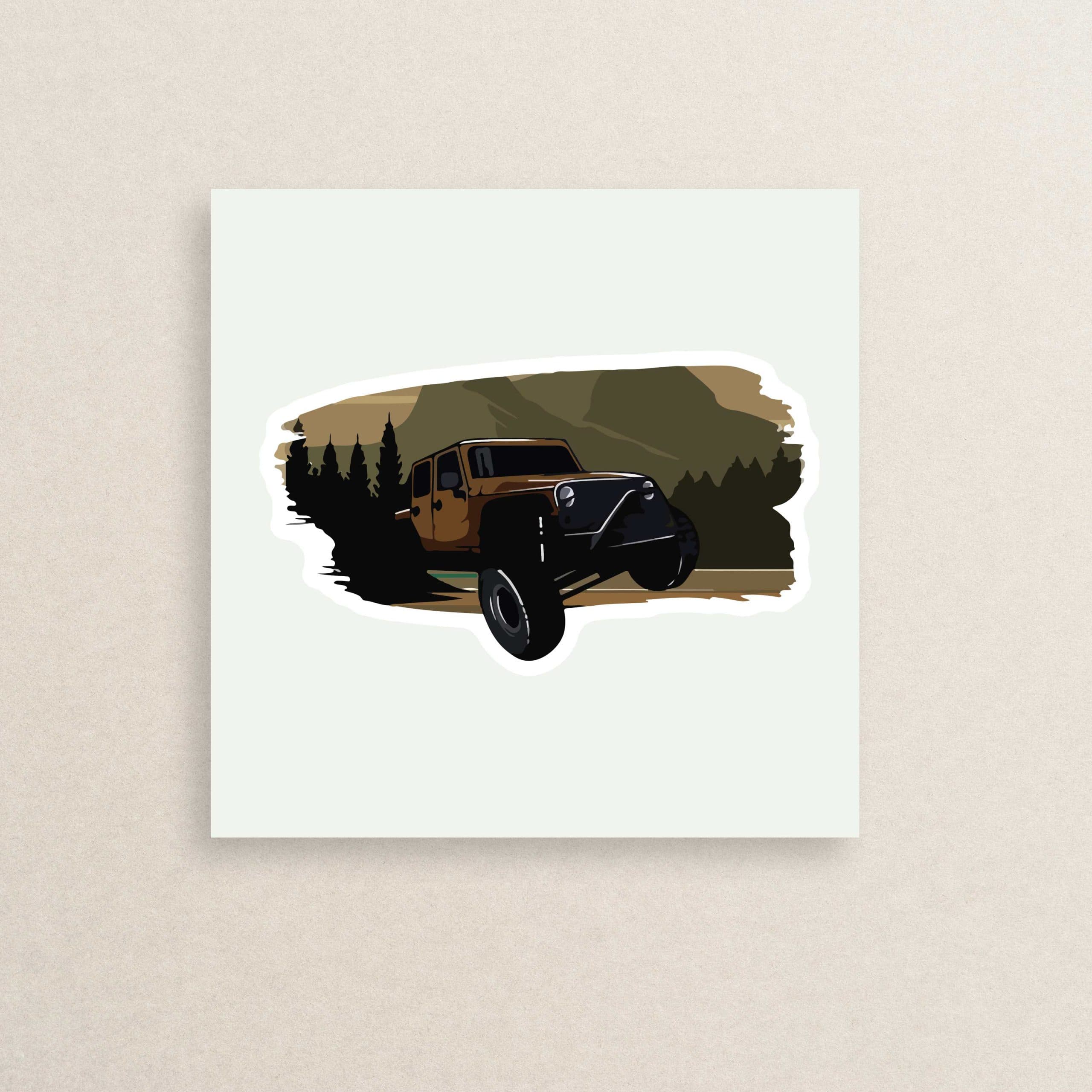 استیکر ماشین آف رود 17 | off road car sticker 17