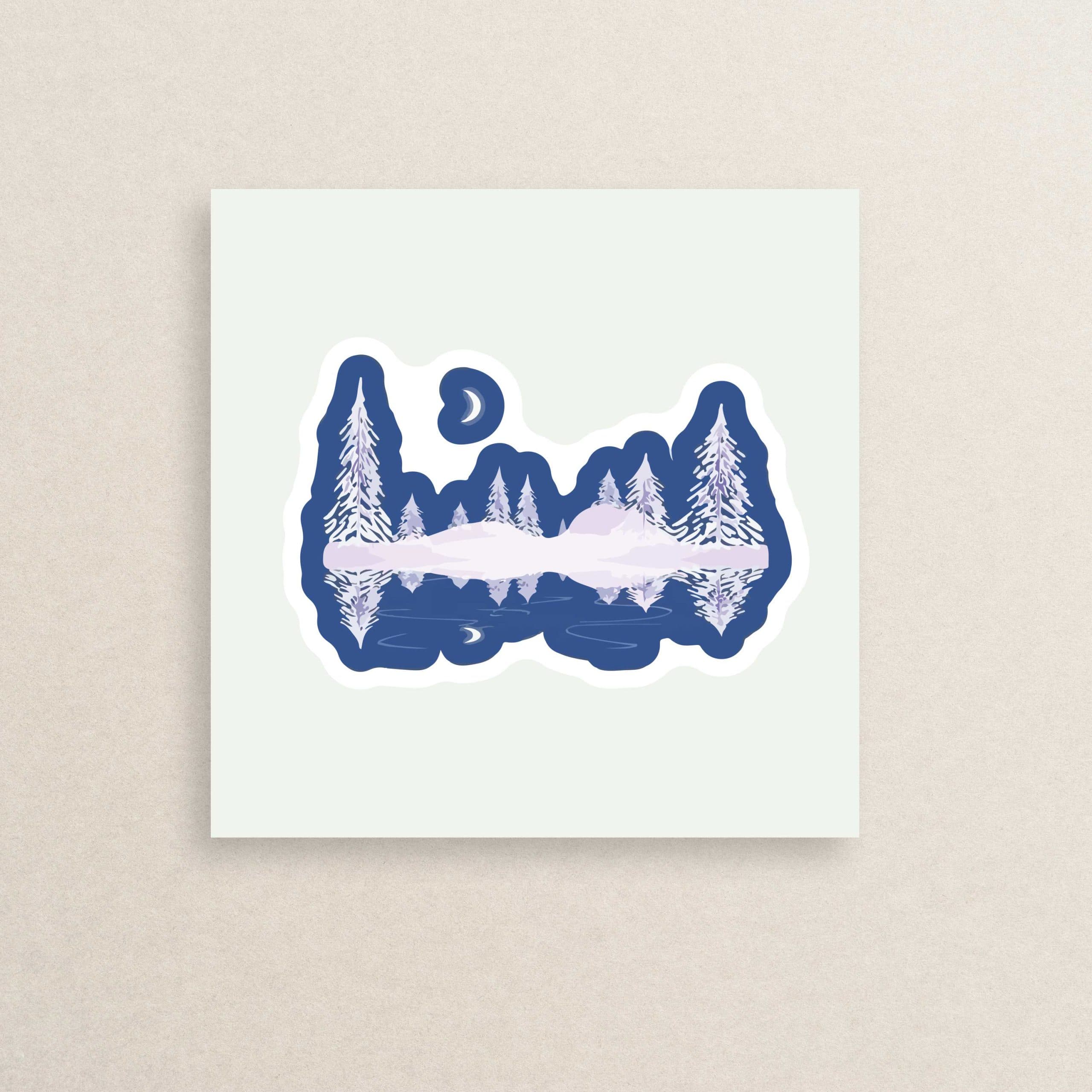 استیکر زمستانی برف 05 | Snow Winter sticker 05