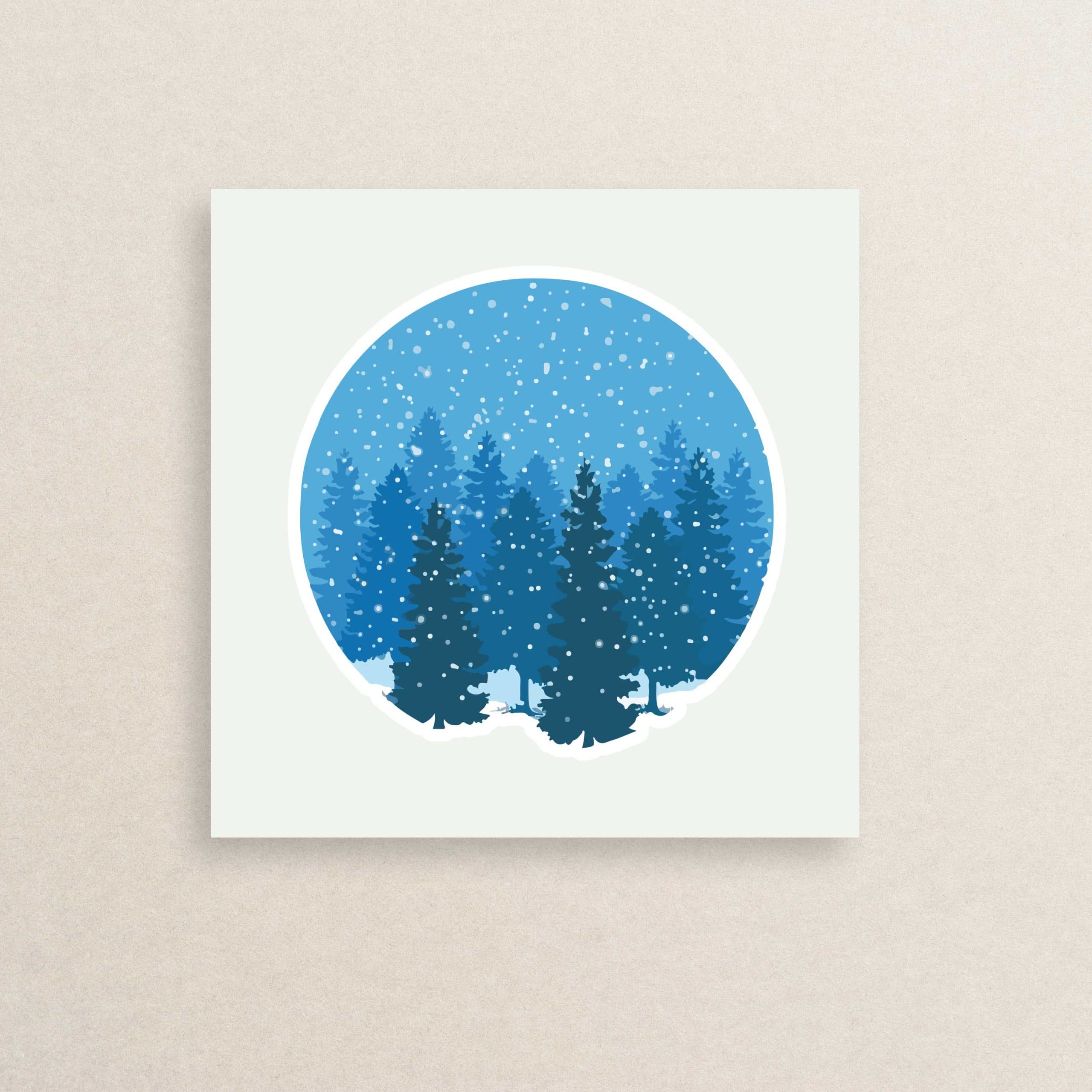استیکر زمستانی برف 04 | Snow Winter sticker 04