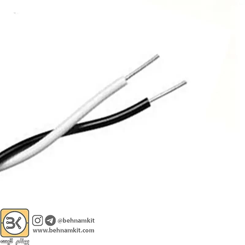 سیم مفتولی آلومينيوم (تلفنی) 2x 0.4mm // فروش متری — تصویر ۲