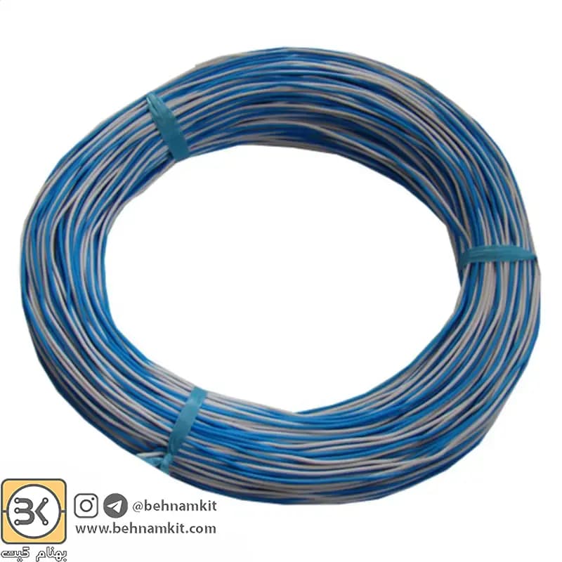 سیم مفتولی آلومينيوم (تلفنی) 2x 0.4mm // فروش متری