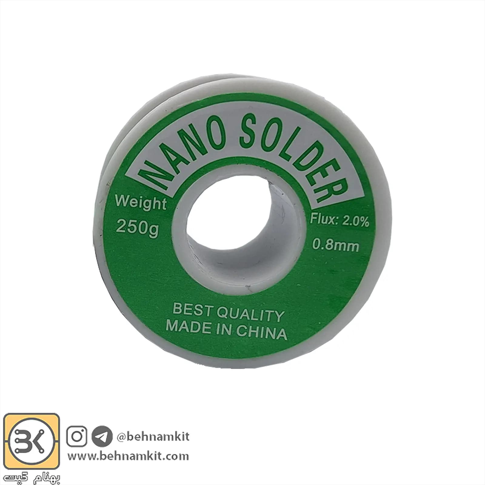 قلع خارجی NANO Solder 0.8mm 250g