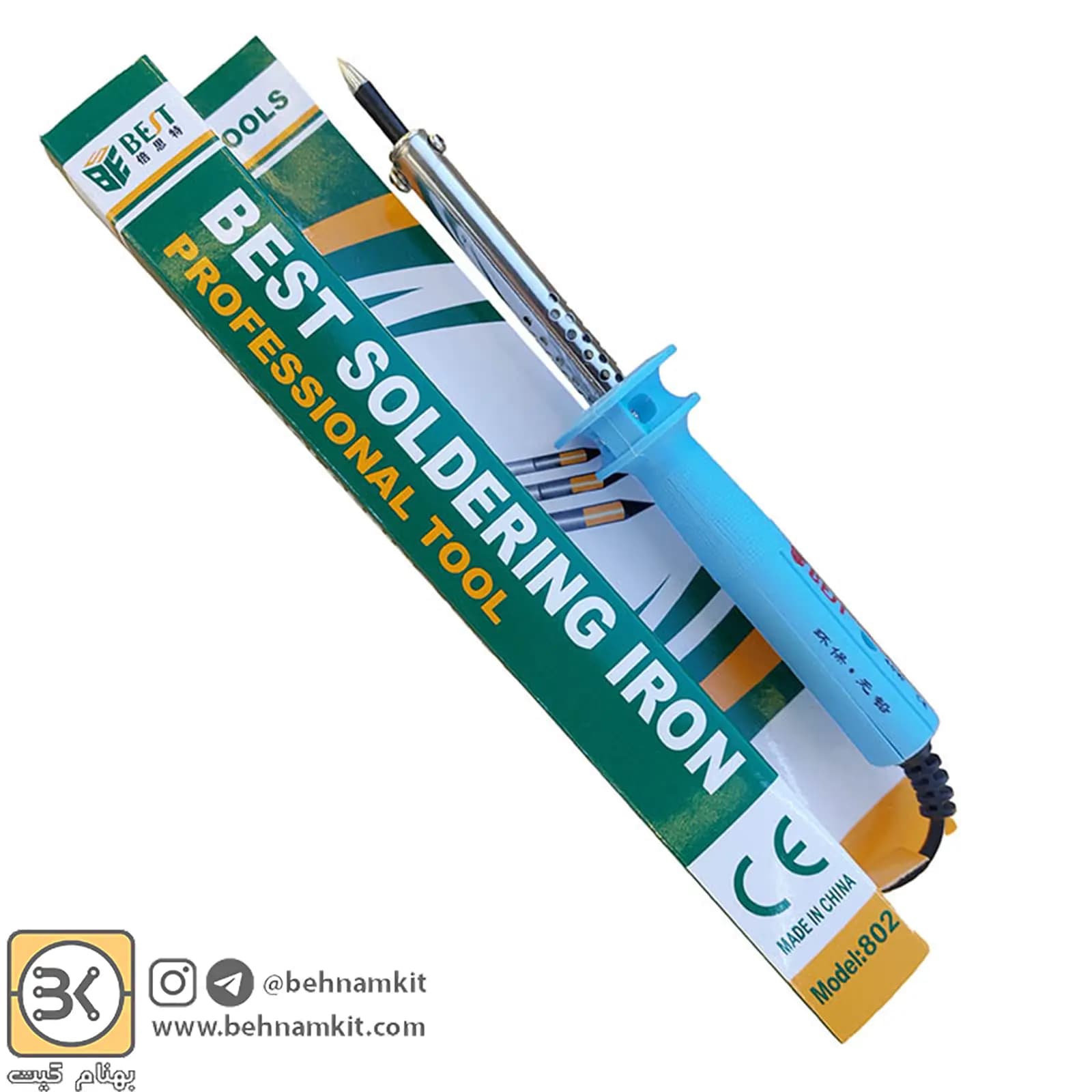 هويه 40 وات BEST 802 SOLDERING IRON 40W — تصویر ۴