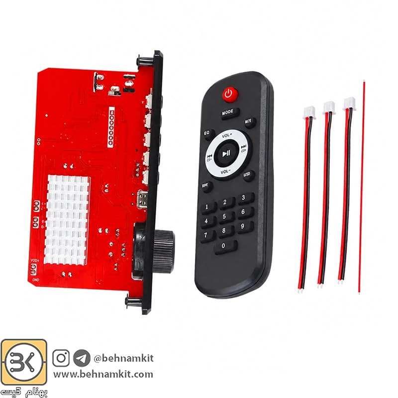 پخش MP3 PLAYER پنلی بلوتوثی با آمپلی فایر 2X80W مدل JX-X1 — تصویر ۳