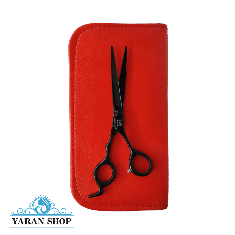 قیچی آرایشگاهی شی رز مدل کربن – (6B)TK2 (با کیف محافظ)