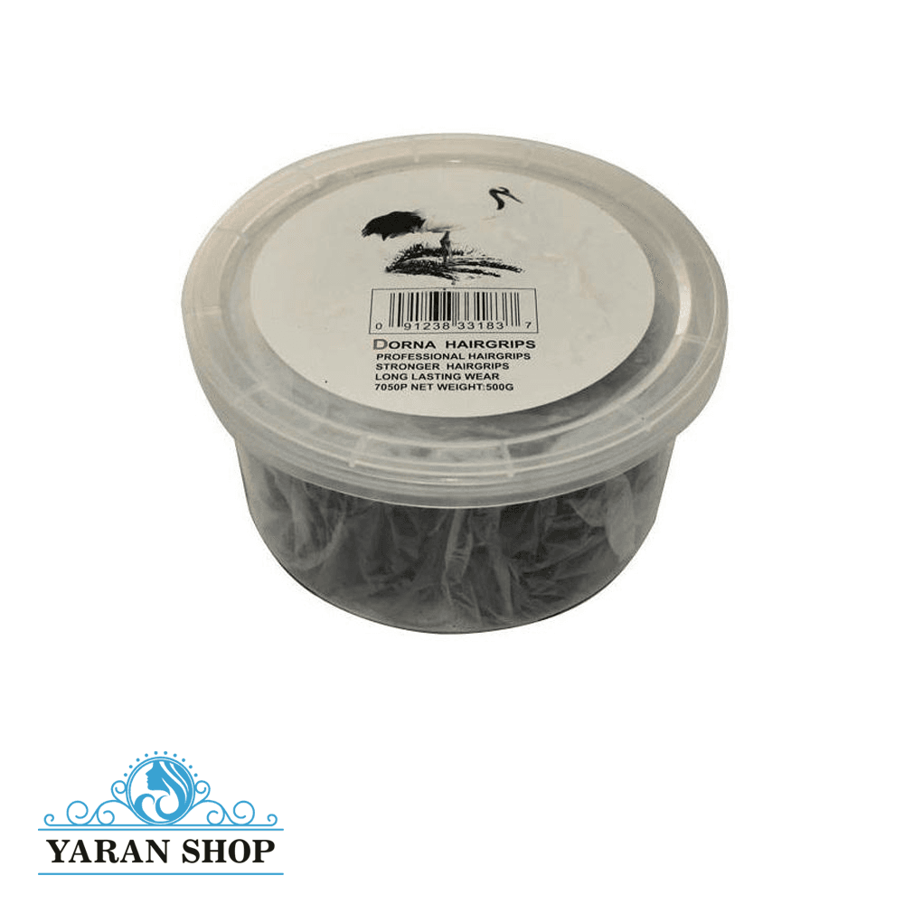سنجاق مو (گیر سر) شینیون سایز بزرگ درنا (مشکی) – 500 گرم