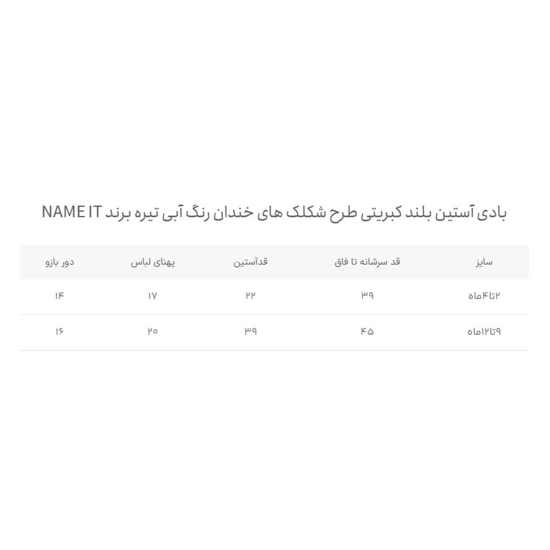 بادی آستین بلند نوزادی کبریتی طرح شکلک های خندان رنگ آبی تیره برند Name It — تصویر ۶