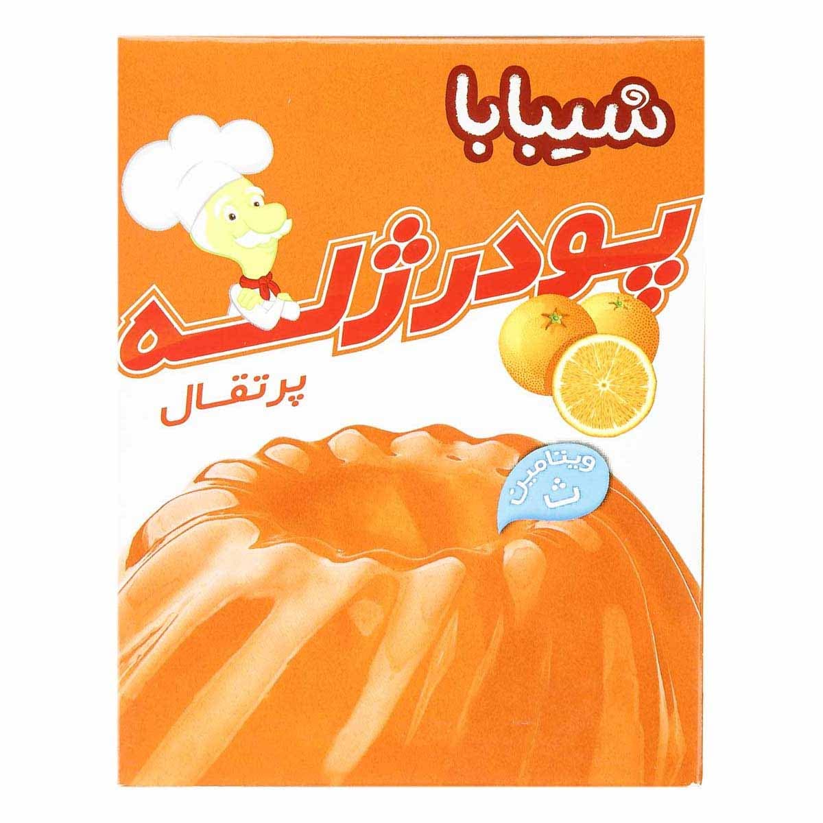 پودر ژله با طعم پرتقال شیبابا 100 گرم