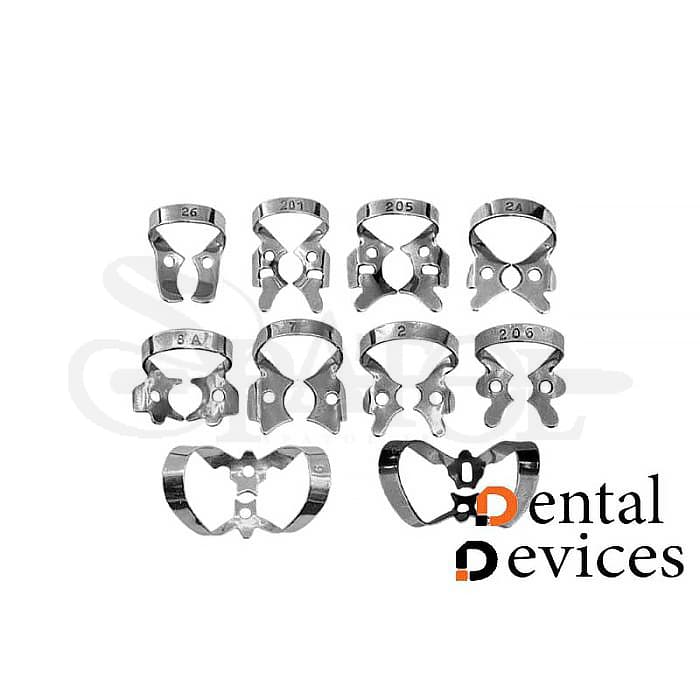 ست ۱۰ عددی کلمپ رابردم دنتال دیوایسDental Devices