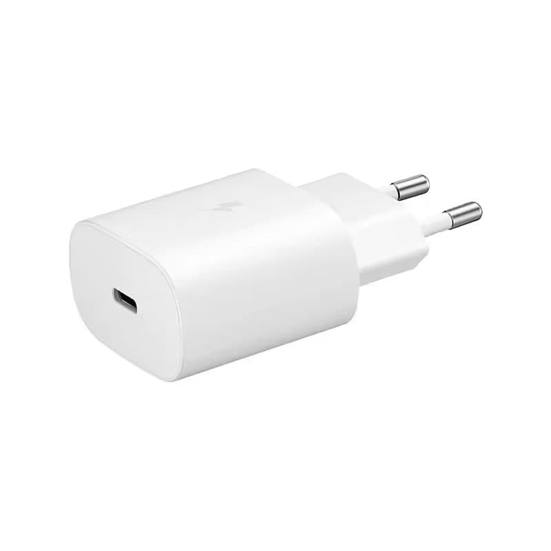 شارژر دیواری سوپر فست سامسونگ 2 پین 45 وات Type-C سفید — تصویر ۲