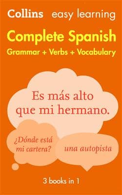 کتاب اسپانیایی Complete Spanish Grammar, Verbs And Vocabulary (3 Books In 1)