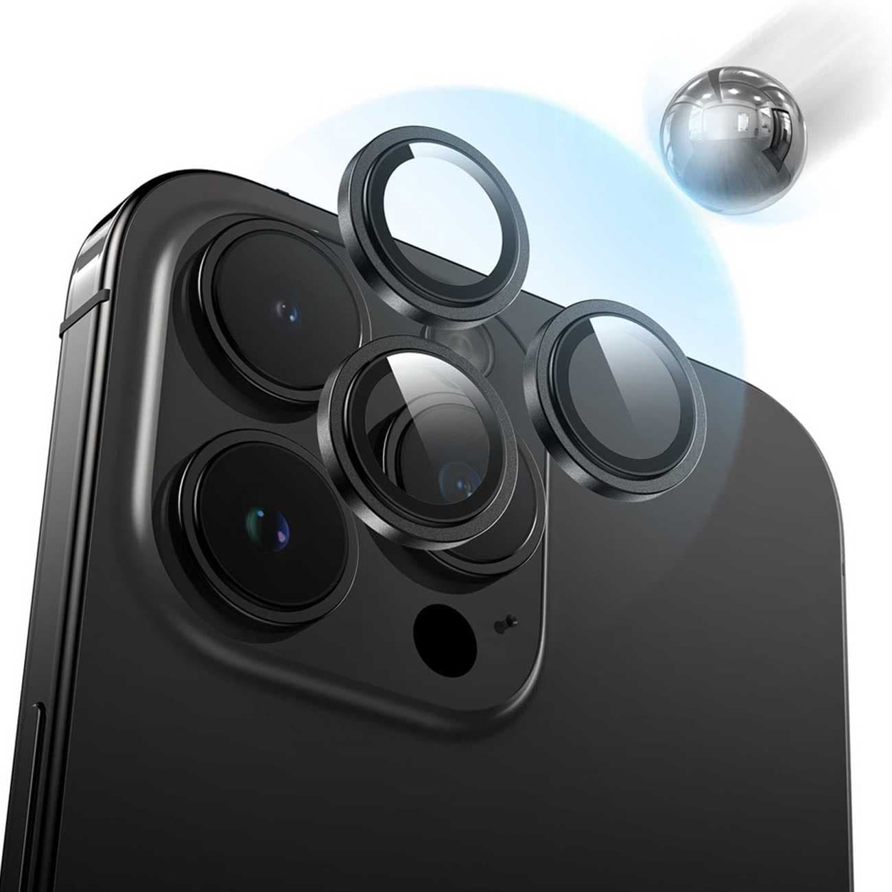 محافظ لنز دوربین گرین‌لاین مدل GNCMHDP16PM | محافظ شفاف آیفون 16 Pro / Pro Max — تصویر ۳
