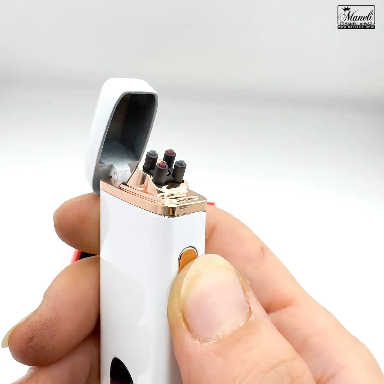 فندک شارژی شوکری ARC Lighter سفید 14030906 — تصویر ۶