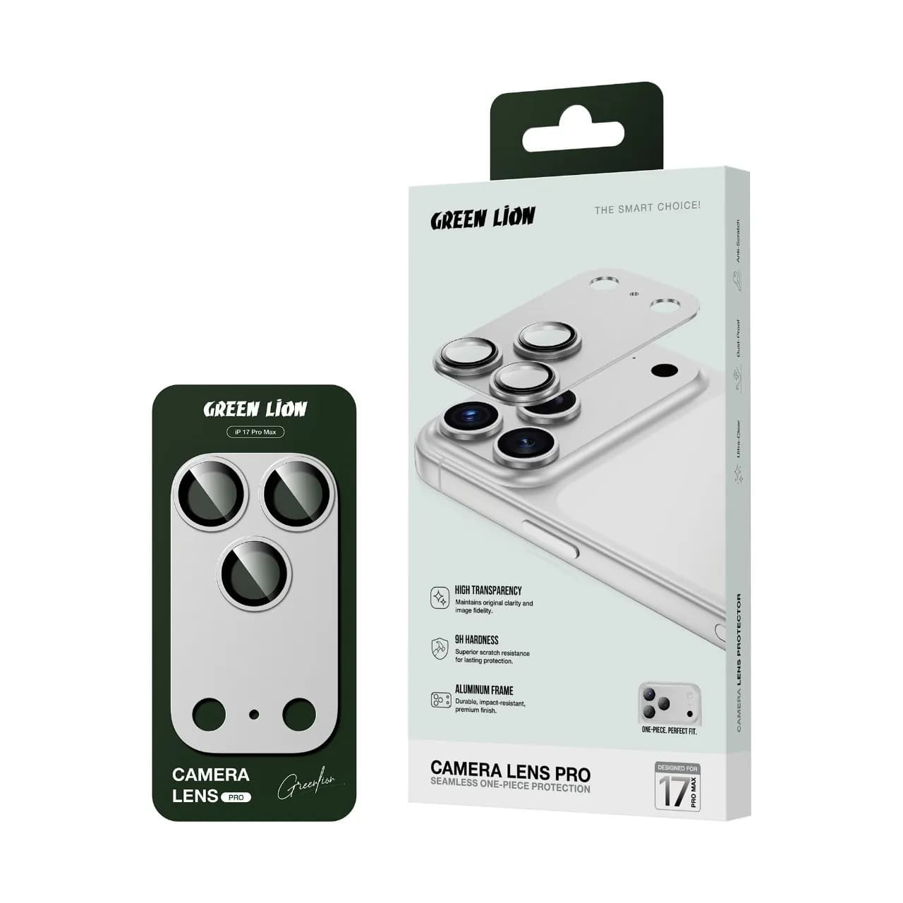 محافظ لنز دوربین آلومینیومی iPhone 17 Pro Max مدل Camera Lens Pro گرین لاین — تصویر ۲