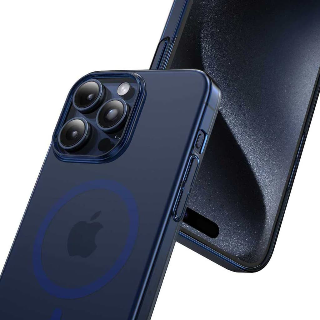 کاور Magsafe Delgado گرین‌لاین آیفون 15 Pro Max - آبی — تصویر ۲