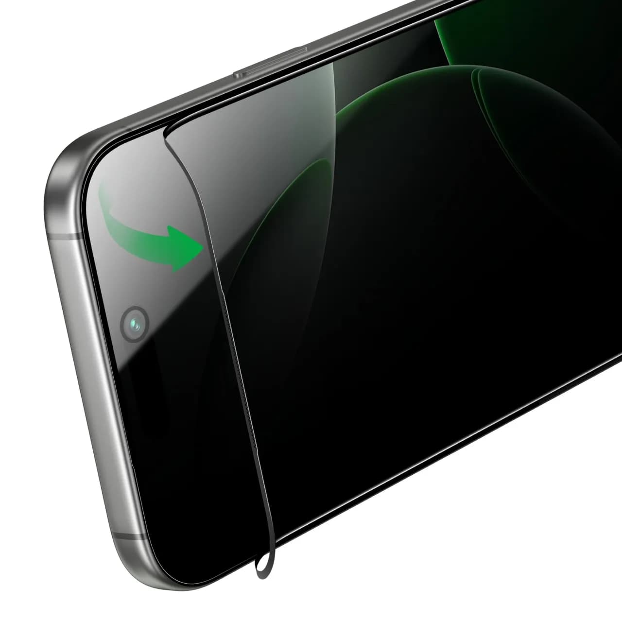 محافظ صفحه پرایوسی آیفون 17 گرین لاین مدل 3D PV-Pet Pro — تصویر ۳