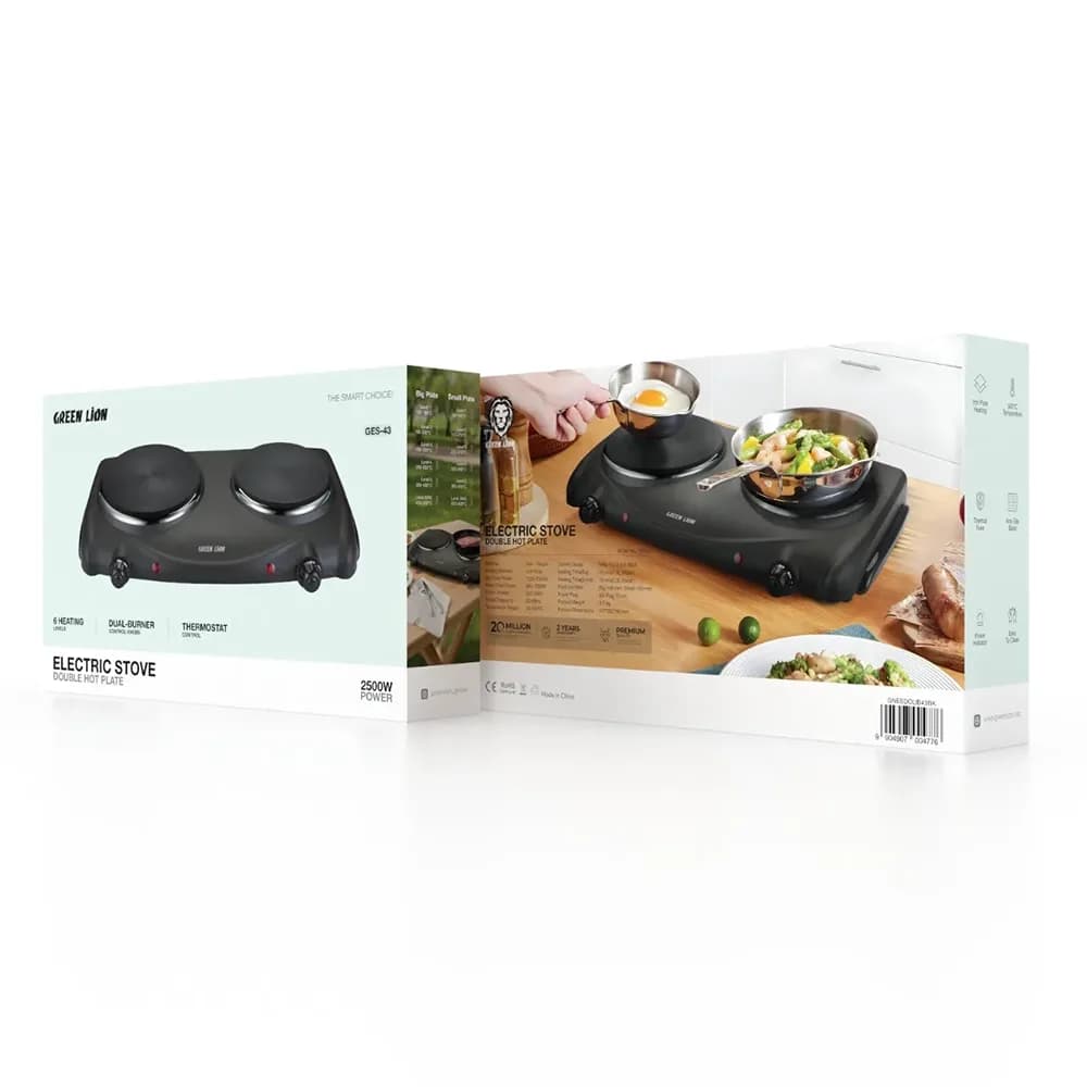 اجاق برقی دو شعله گرین لاین مدل Electric Stove (توان ۲۵۰۰ وات) — تصویر ۴