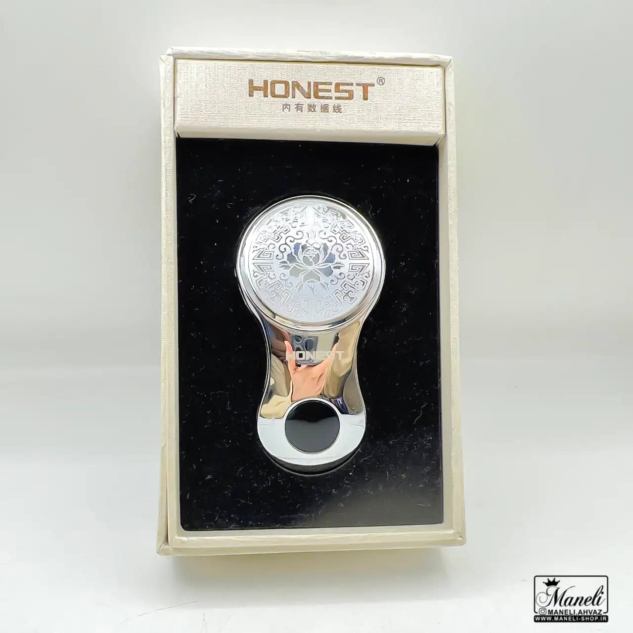 فندک شارژی نقره ای لاکچری | برند honest | المنتی 140307116 — تصویر ۲