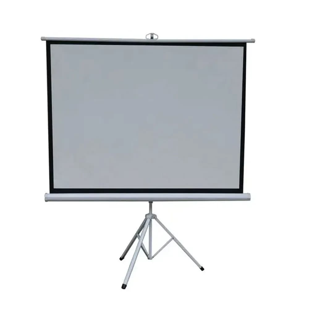 پرده نمایش پروژکتور 72 اینچ مدل PVC Matte White با پایه آهنی قابل تنظیم