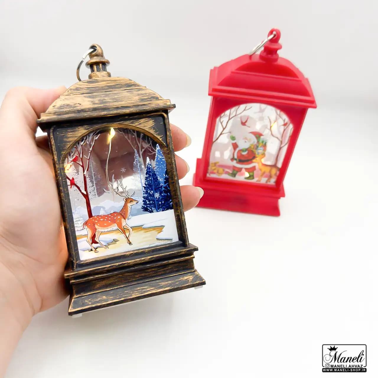 دکوری چراغ دار طرح زمستانه 14030795 — تصویر ۳