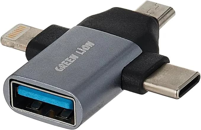 مبدل ۳ به ۱ OTG مدل Lightning Micro Type-C گرین لاین — تصویر ۲