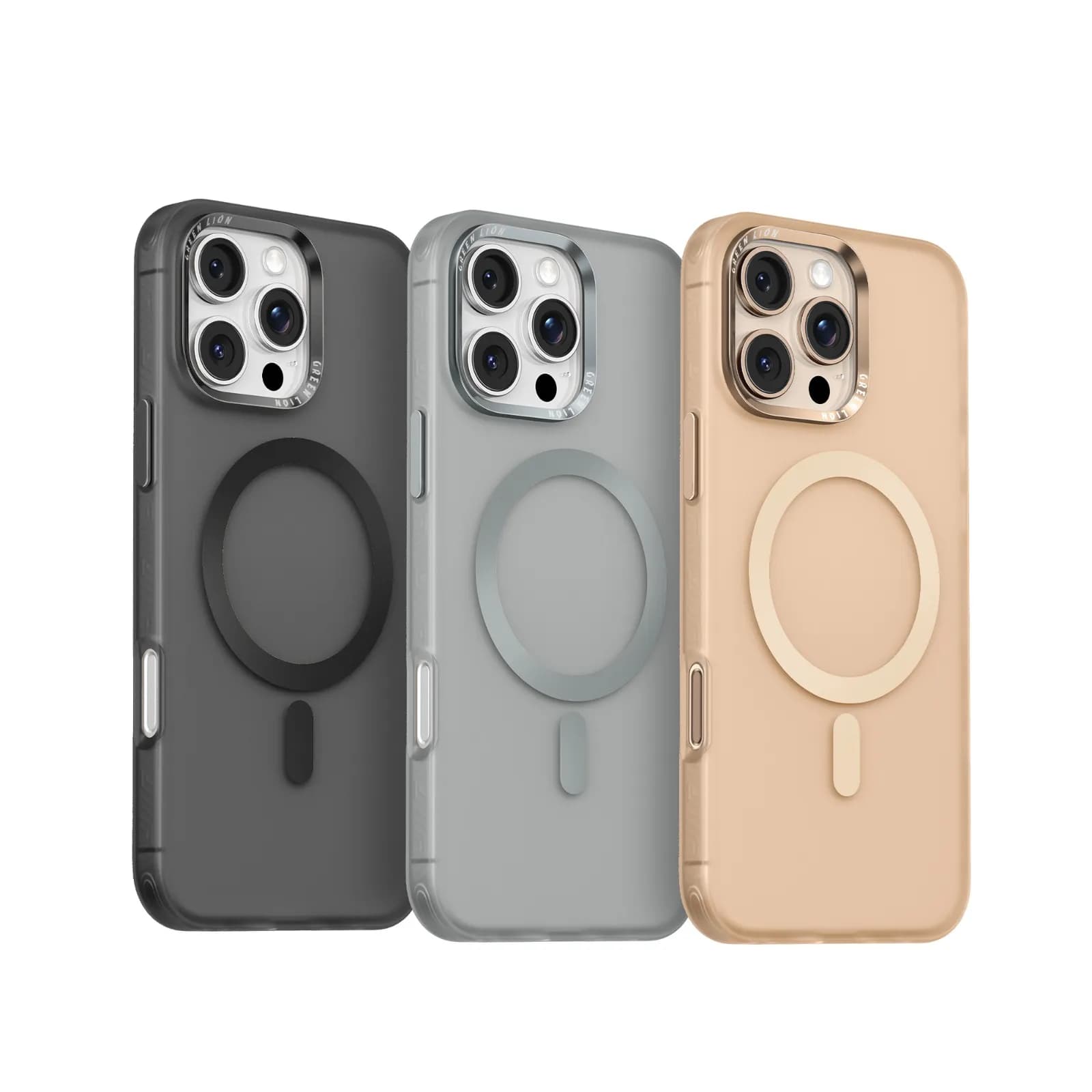 کاور مات مگ‌سیف آیفون ۱۶ پرو مدل Matte MagSafe X Case گرین‌لاین