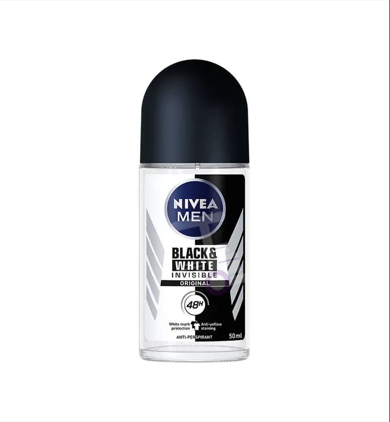 رول مردانه نیوا Nivea مدل Black & White Invisible