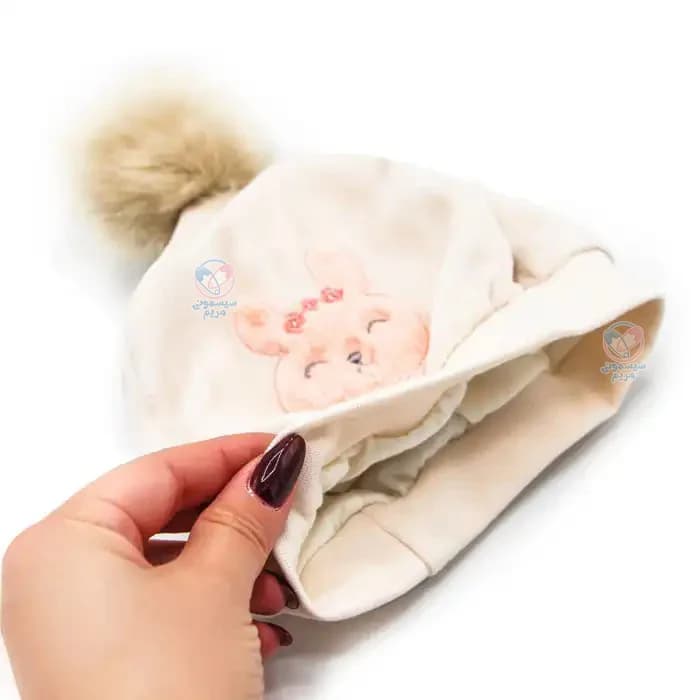 کلاه مخمل پوم دار خرگوشی Maysa پاپو Papo 250467 — تصویر ۶
