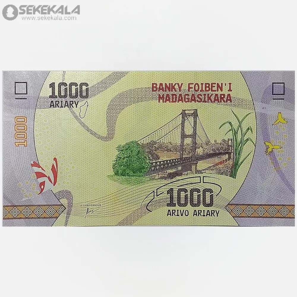 اسکناس 1000 آریاری ماداگاسکار 2018 (UNC)