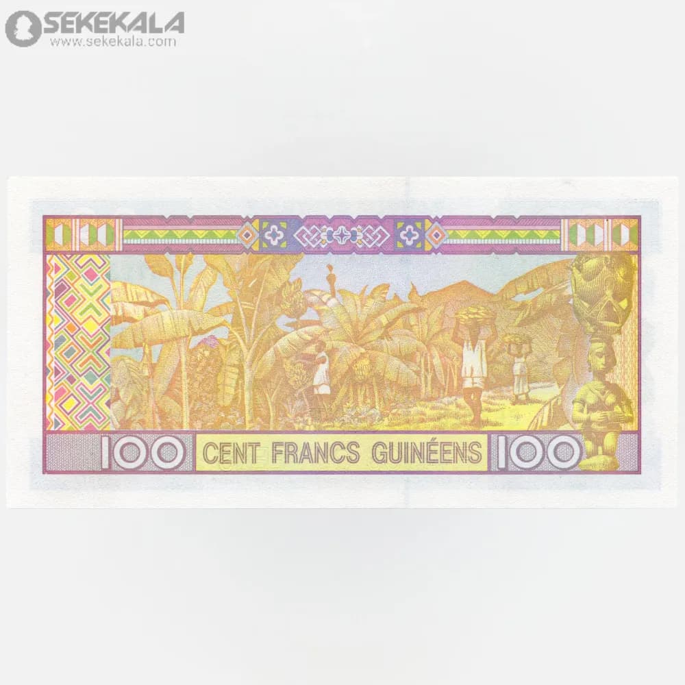 اسکناس 100 فرانک گینه 2012 (UNC) — تصویر ۲