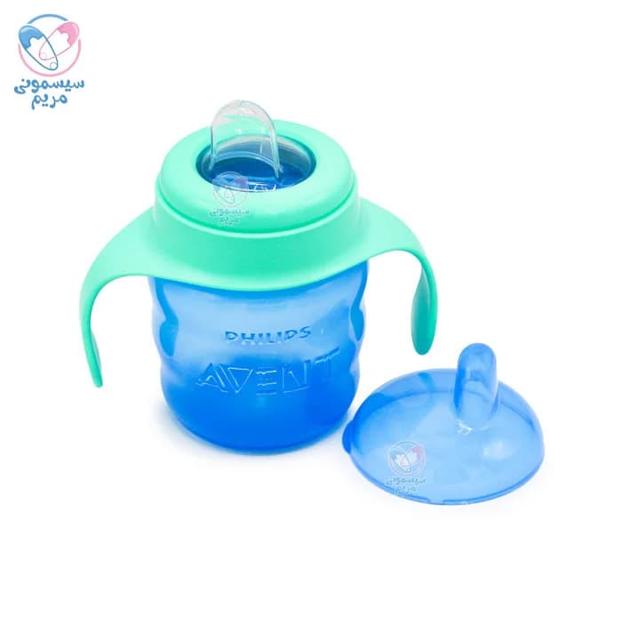 لیوان سر سیلیکونی دسته دار +6 اونت Avent — تصویر ۲