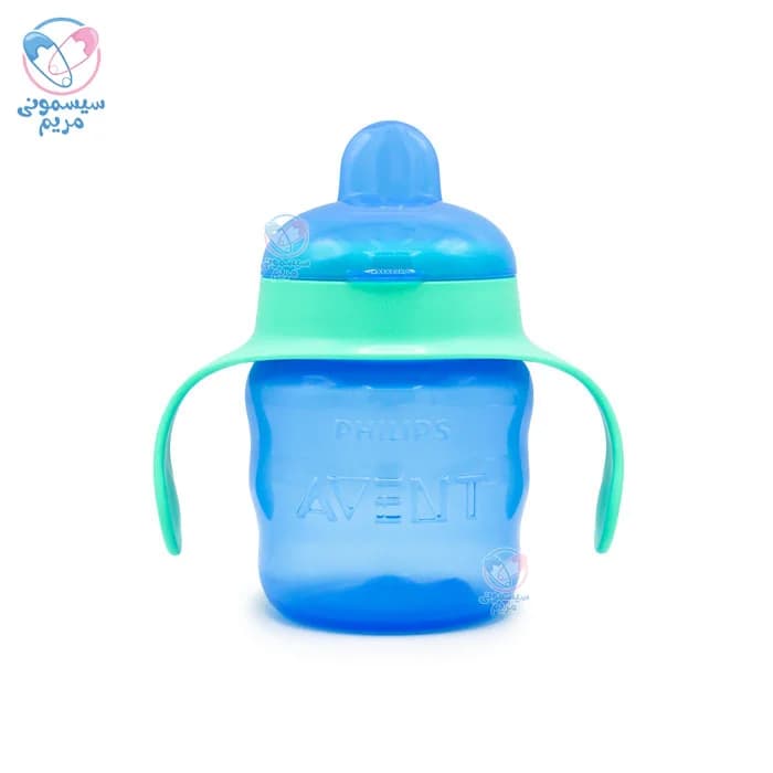 لیوان سر سیلیکونی دسته دار +6 اونت Avent