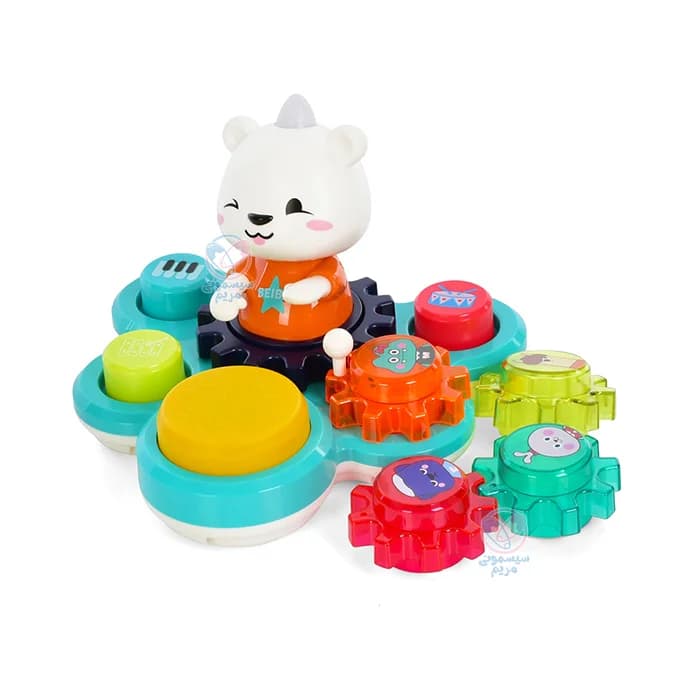 خرس چرخ دنده موزیکال هولا تویز (هولی تویز) Hola Toys 8993
