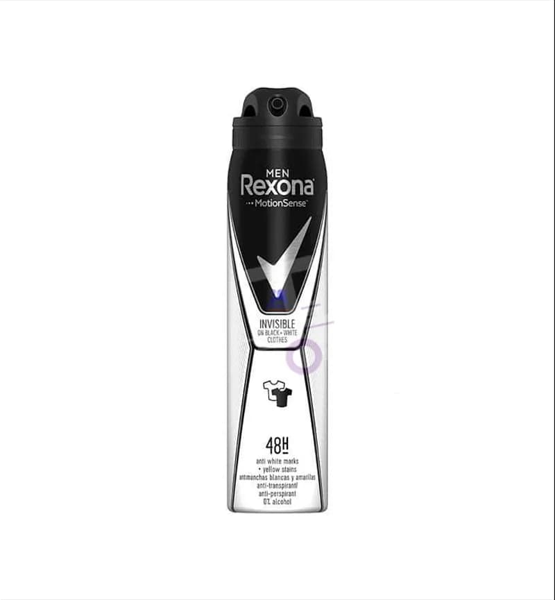 اسپری مردانه رکسونا Rexona مدل Invisible Black+White Clothes
