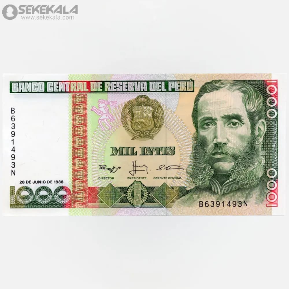 اسکناس 1000 اینتیس پرو 1988 (UNC)