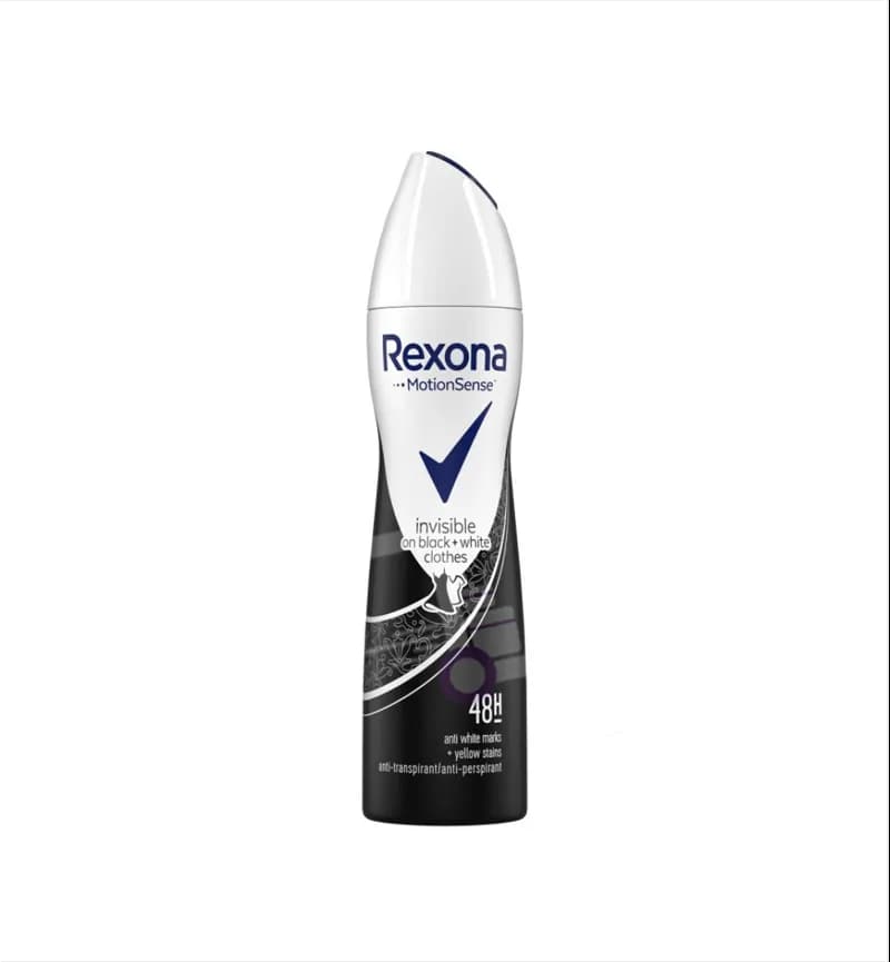 اسپری زنانه رکسونا Rexona مدل Invisible Black+White Clothes