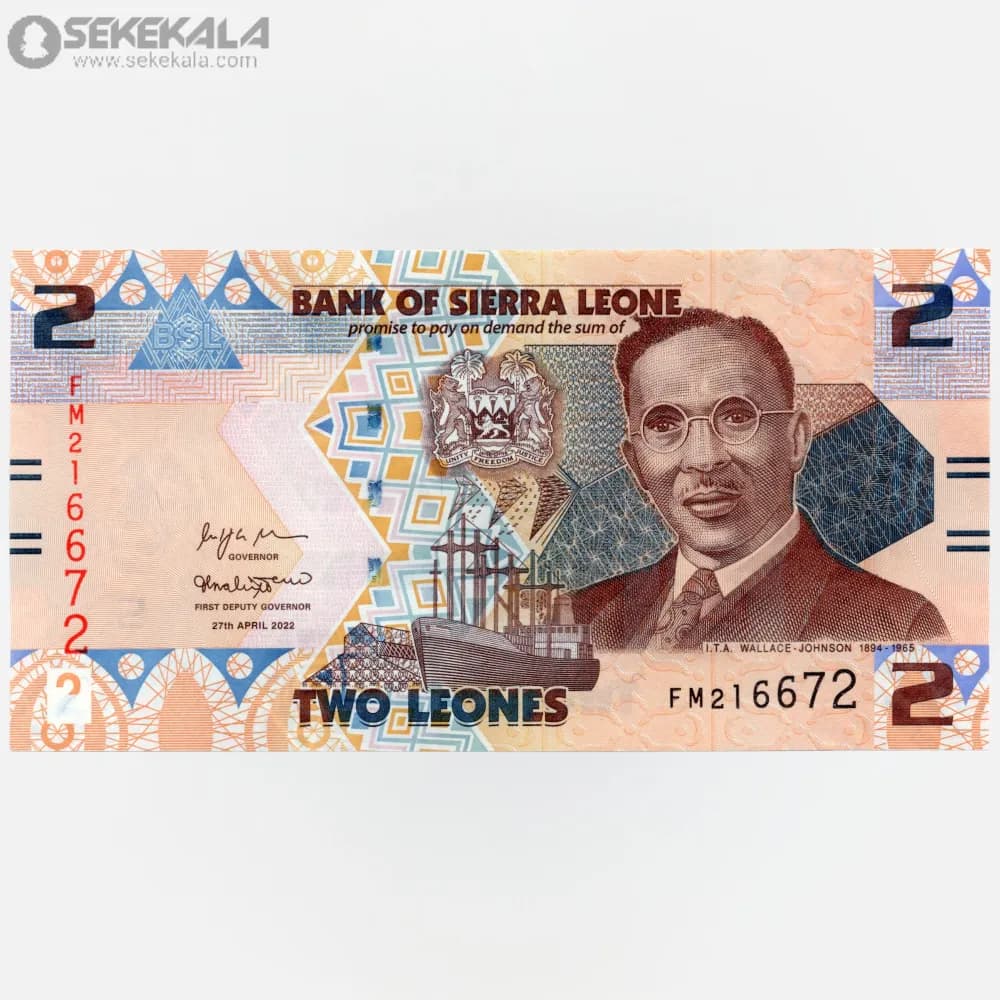 اسکناس 2 لئون سیرالئون 2022 (UNC)