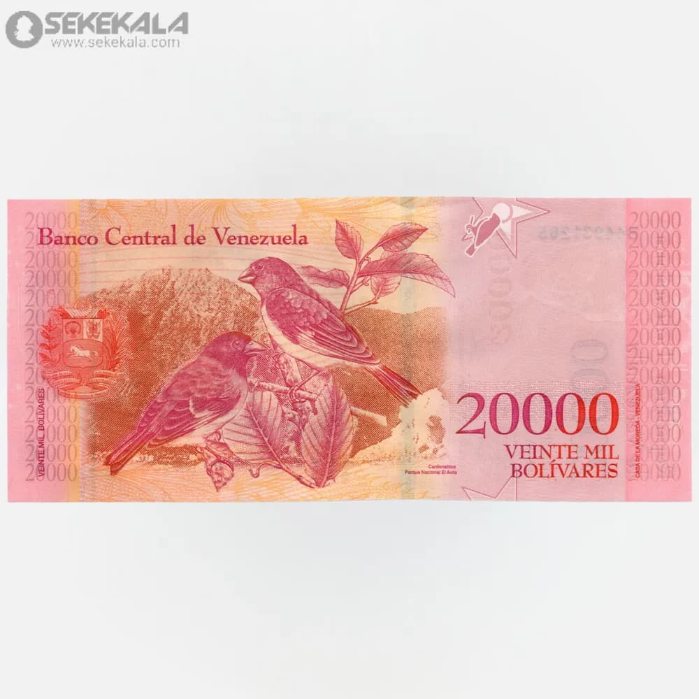 اسکناس 20000 بولیوار ونزوئلا 2017 (UNC) — تصویر ۲