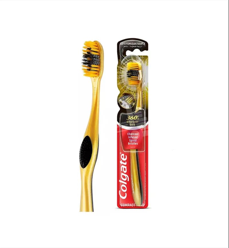 مسواک کلگیت colgate مدل 360 Charcoal Gold