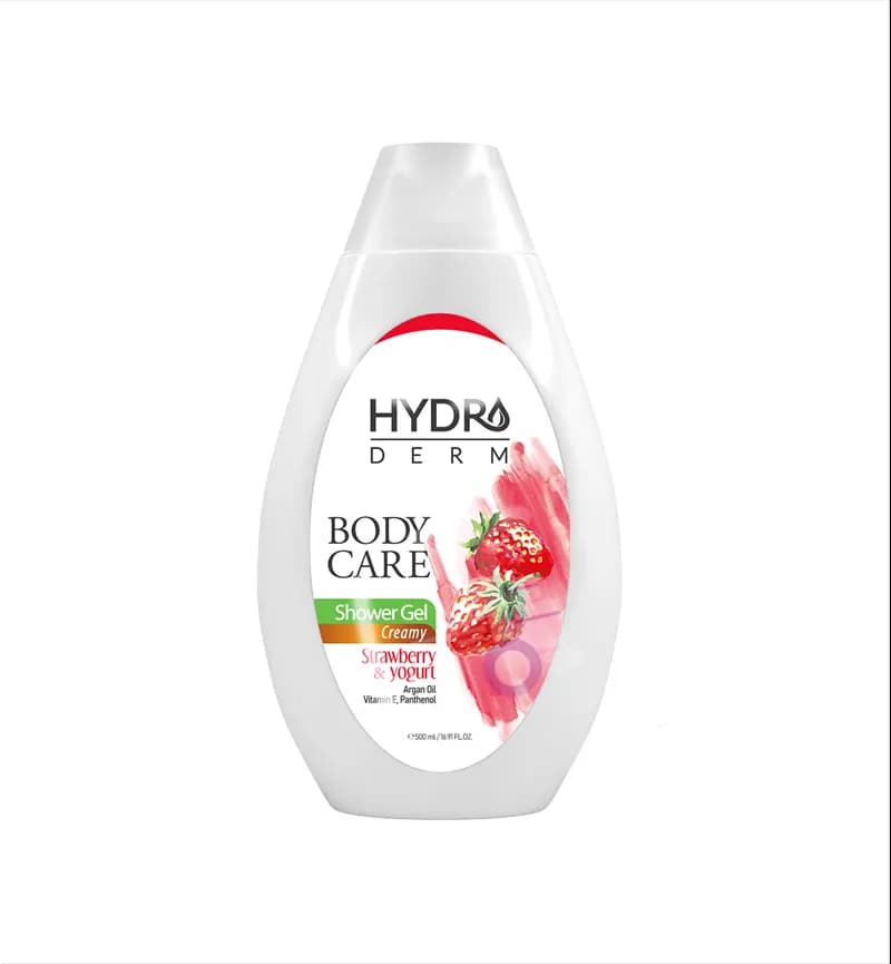 شامپو بدن کرمی هیدرودرم HydroDerm مدل Strawberry and Yogurt