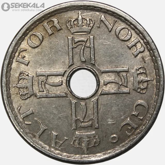 سکه 50 اوره نروژ 1948 (هاکان پنجم) — تصویر ۲