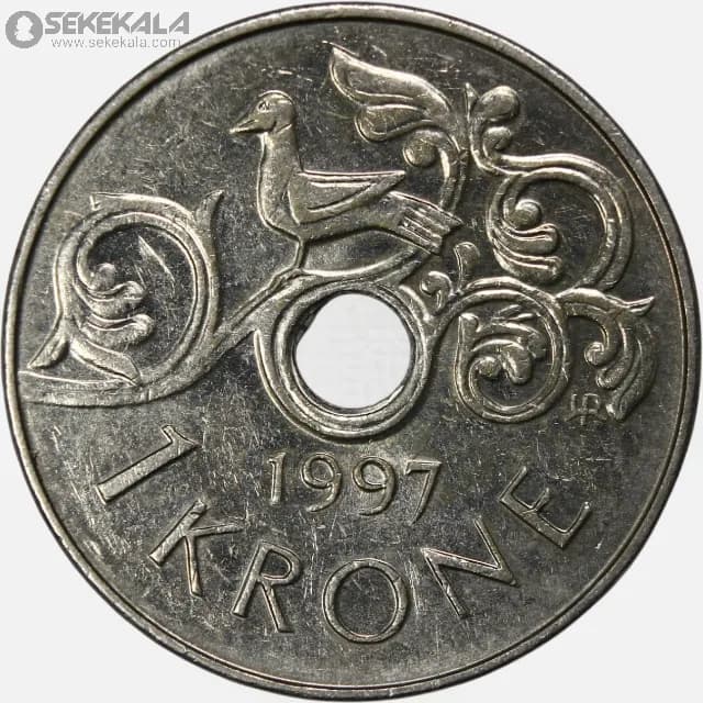 سکه 1 کرون نروژ 1997 (هارالد پنجم)
