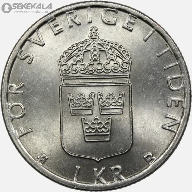 سکه 1 کرون سوئد 2000 (UNC) — تصویر ۲